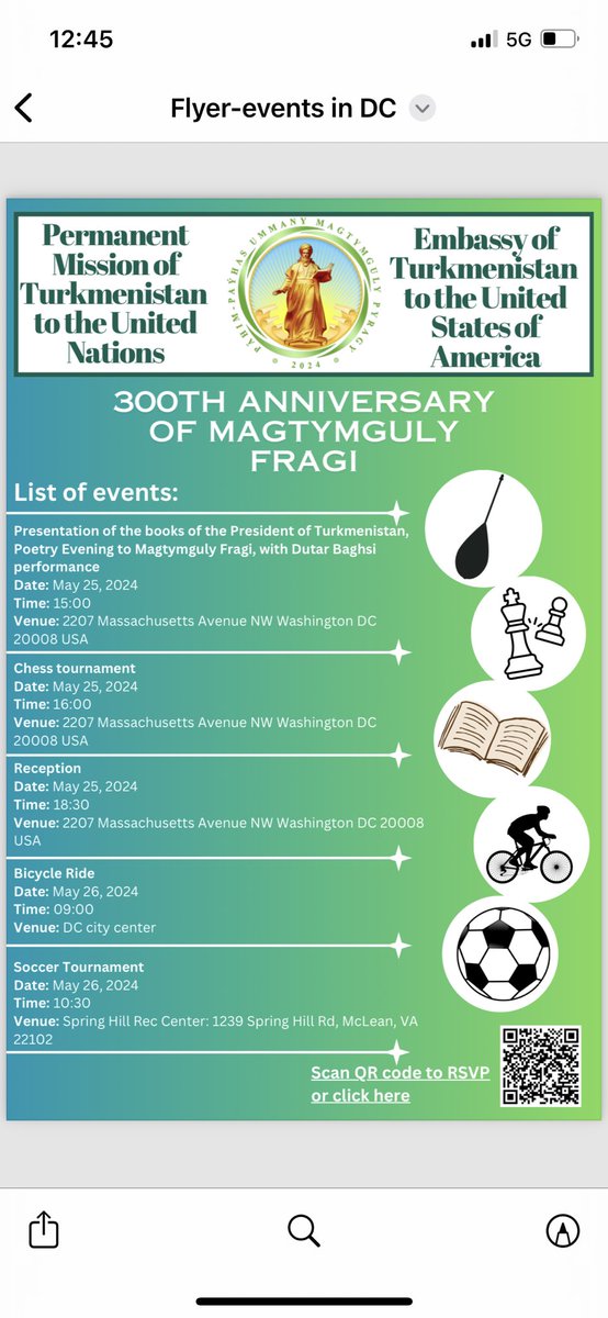 TurkmenDc's tweet photo. The Embassy of Turkmenistan in Washington DC will held a celebration for the 300th anniversary of famous poet Magtymguly Pyragy. 
You are invited! #Magtymguly #Pyragy https://t.co/CYDRDRIb96