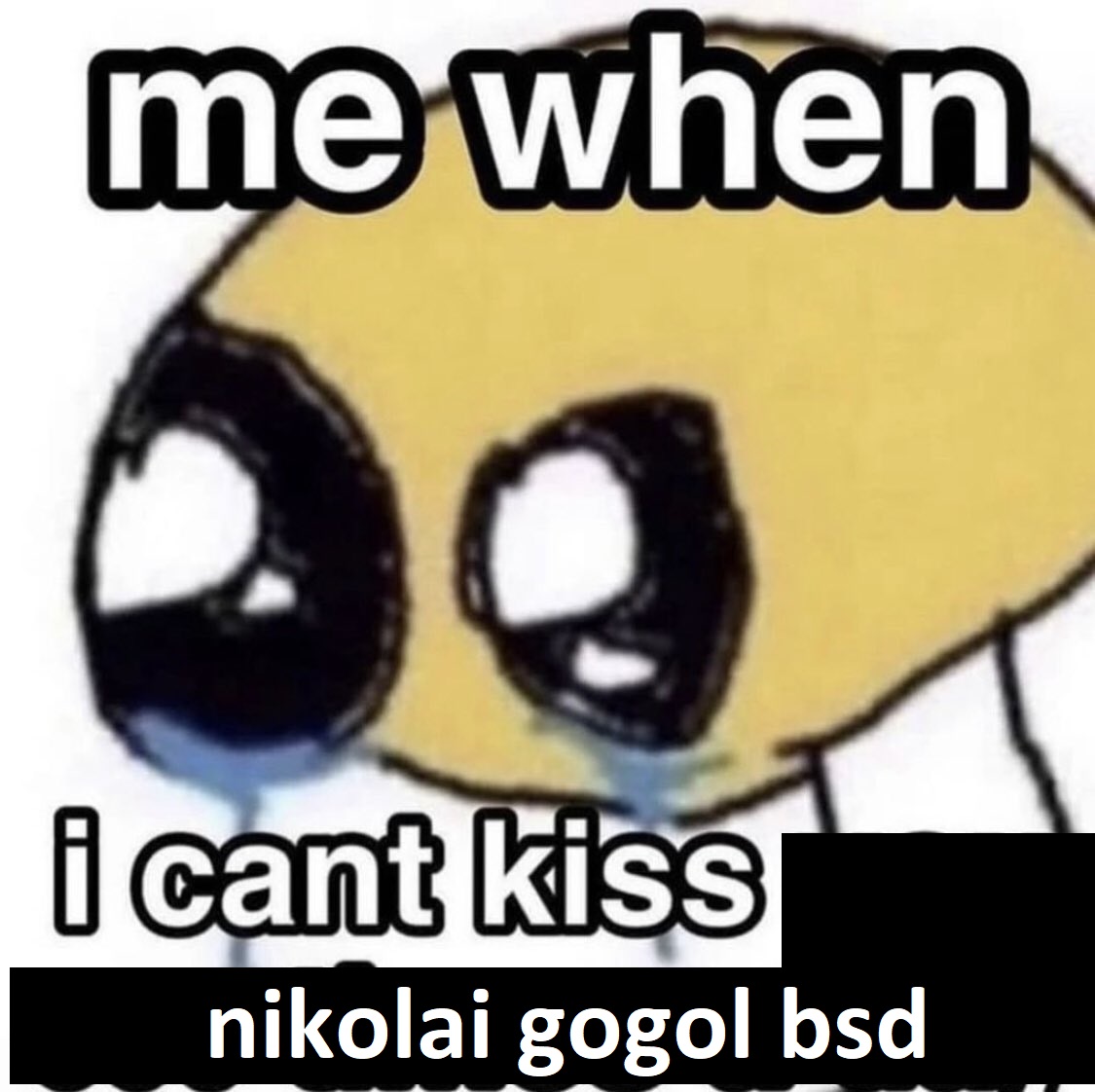 good morning ppl i wanna kiss nikolai gogol bsd :((((