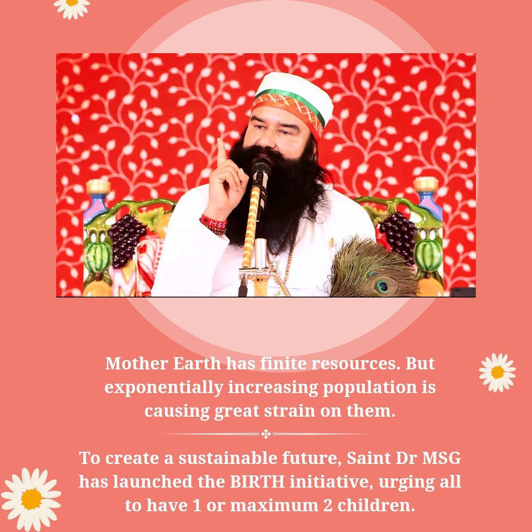 Sheetal__777's tweet photo. Every parents dream is to give every happiness to their children but it is possible only when population is controlled. Saint  Ram Rahim Ji appealed to the people by running the BIRTH Campaign,so that we can bring him up well.
#ContentWithOne https://t.co/PGpdLUhpWJ