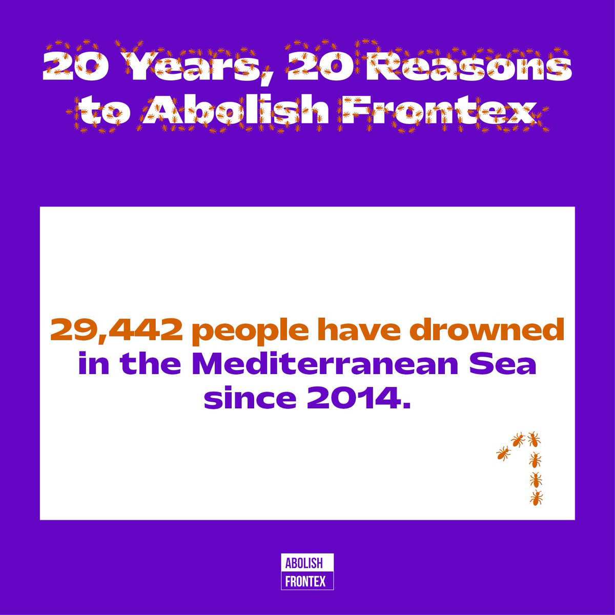 ✊ 20 years, 20 reasons to #AbolishFrontex