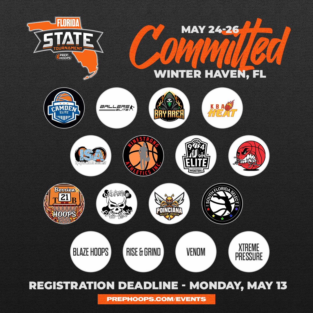 🚨 Attention Programs! Tomorrow is the 𝗟𝗔𝗦𝗧 𝗗𝗔𝗬 to register for the Florida State Tournament. Lock in your spot today! Register: events.prephoops.com/e/988/register…
