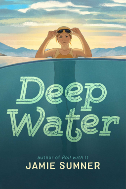In novel in verse DEEP WATER by @jamiesumner_ , Tully navigates rough waters w/the help of friend Arch for a marathon swim to catch her mom's attention, but an unanticipated storm threatens her plans. Fast-paced emotional story about impact of mental illness on a family. #mglit