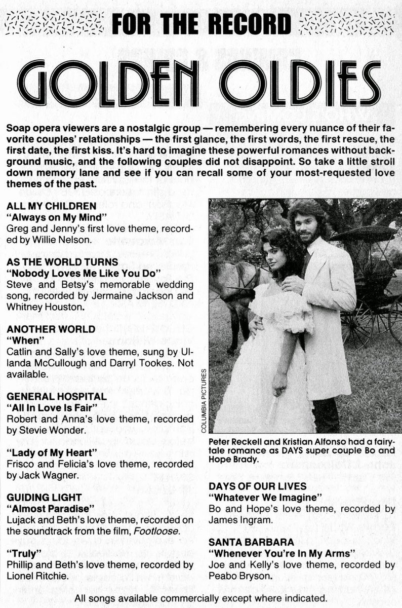 Soap Opera Digest - August 8, 1989 #Days #DOOL #Bope #amc #allmychildren #atwt #astheworldturns #aw #anotherworld #GL #GuidingLight