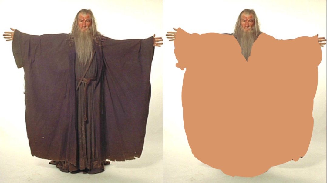 this is what i think gandalf looks like with his robe off