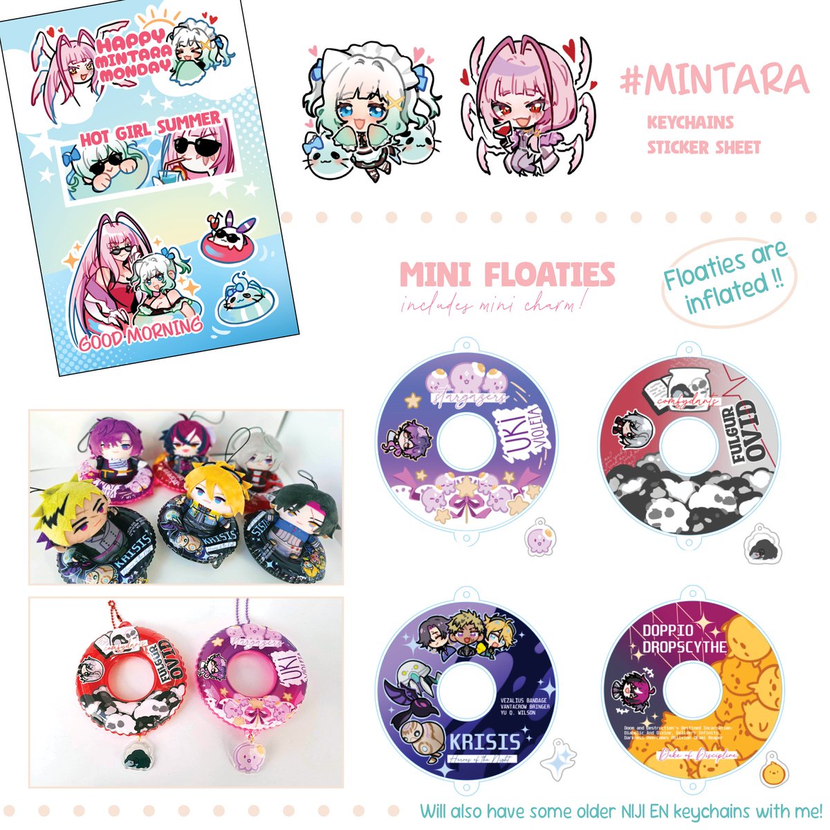 next weekend is #ANIMEImpulseSeattle2024 ! 🌊👍 ✦ Find me @ booth # ai-7 !! ✨ ✦ Fandoms: #HonkaiStarRail, #ALNST, vtubers ✦ Catalog only shows new items! ✦ Ca$h prefer (taking cc too!)💦 ⬇ Will have some older items from previous catalog in thread below ⬇