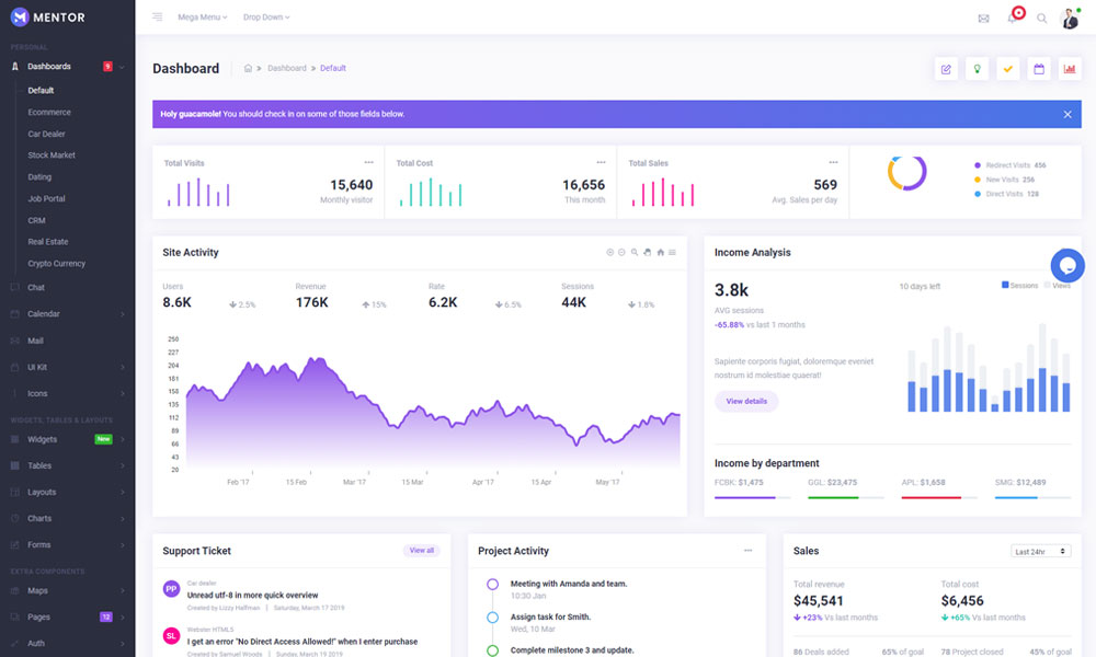 #Theme of the Day 13 May 2024 Mentor Bootstrap 4 Admin Dashboard Template by Potenza Global Solutions @PotenzaGlobal designnominees.com/themes/mentor-…