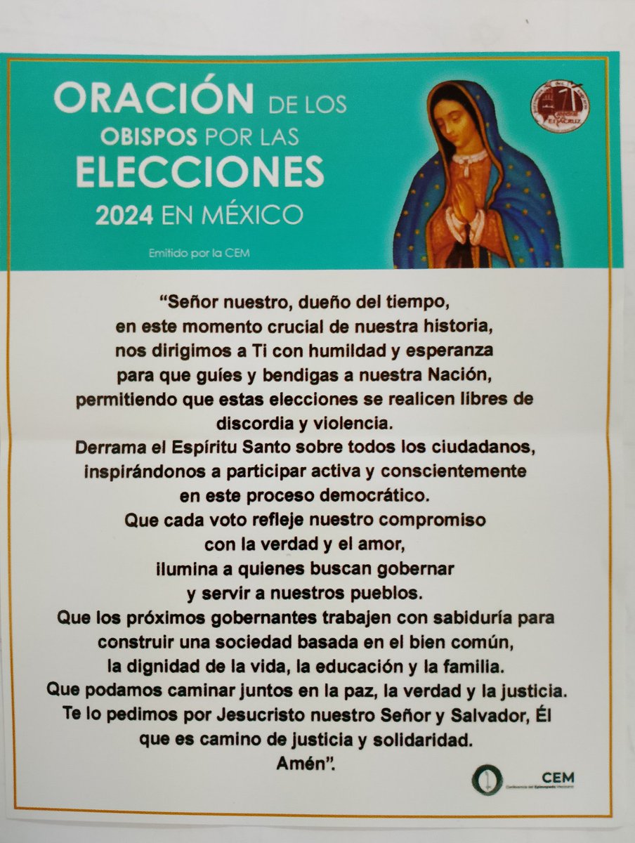 Los obispos masones en México (CEM) quieren que los católicos voten, a pesar de saber que todos los candidatos son abortistas.
No les hagas caso y no participes en la farsa electoral.