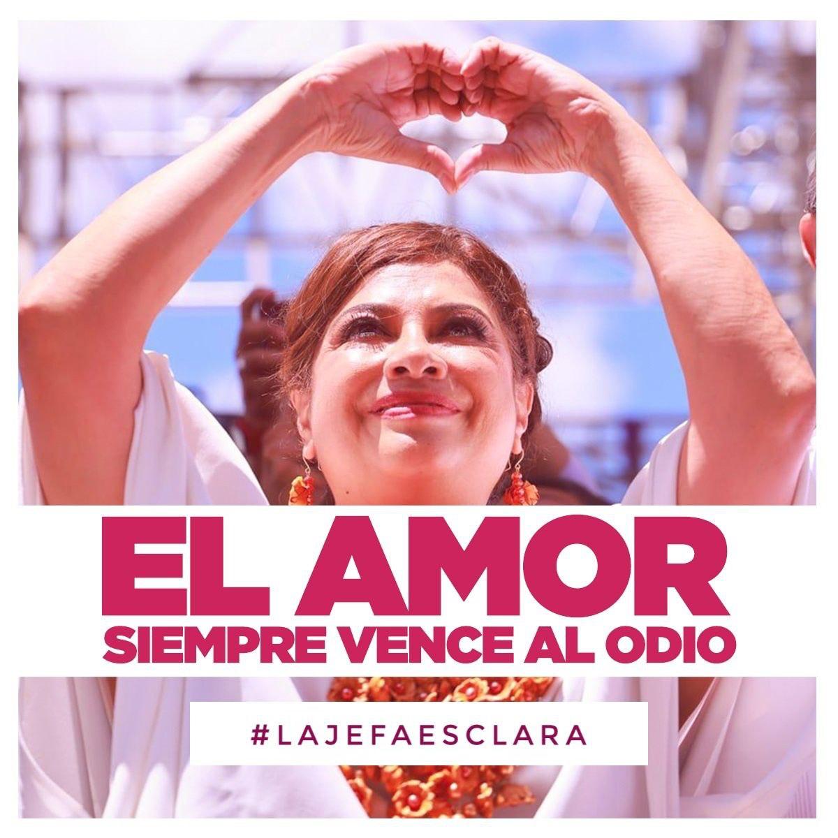 ¡El amor siempre vence al odio! 🫶 #ClaramenteGanamos con una candidata que demuestra profunda convicción y anhelo por el bienestar del pueblo de la Ciudad de México. 💪✨ #DebateChilango #LaJefaEsClara