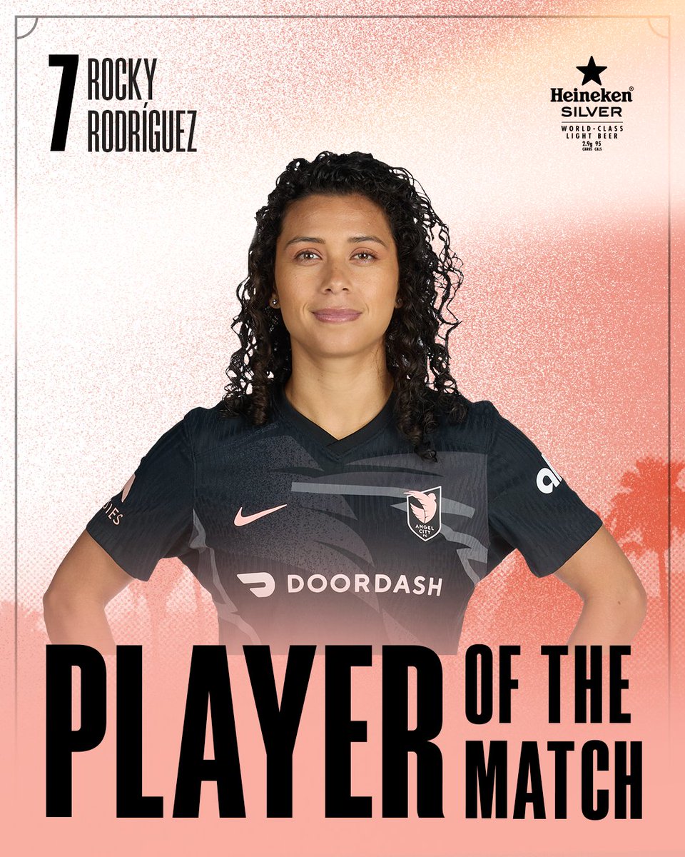 Tonight’s Player of the Match goes to Rocky Rodríguez for her consistent grit and effort.

#AngelCityFC | @Heineken_US