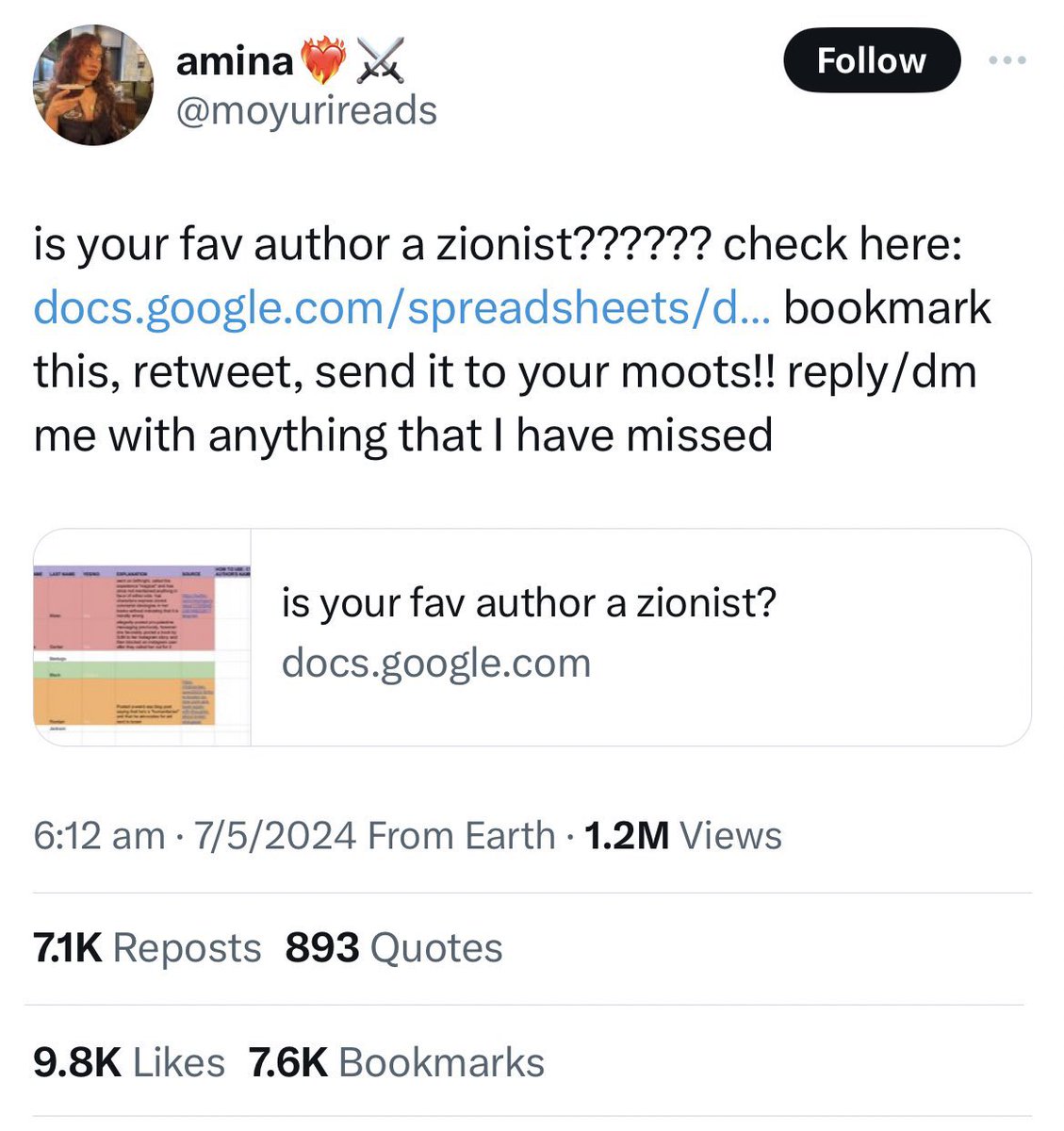 AllanHerzl's tweet photo. Hoje me deparei com listas de judeus sendo compiladas para serem boicotados/perseguidos.

A lista não é de financiadores do Estado. E sim de todos judeus que acreditam que Israel deva existir.

Estamos falando - se isso acontecesse no Brasil - de cerca de 98% dos judeus. https://t.co/ZW8L1222l1