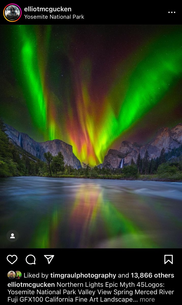 Beware the fake aurora photos being posted to capitalize on the hype train. 

These are composite blends, and the aurora could never look like that from those locations. 

They’re pretty artwork, but completely unrealistic and just a sad attempt at milking some engagement.