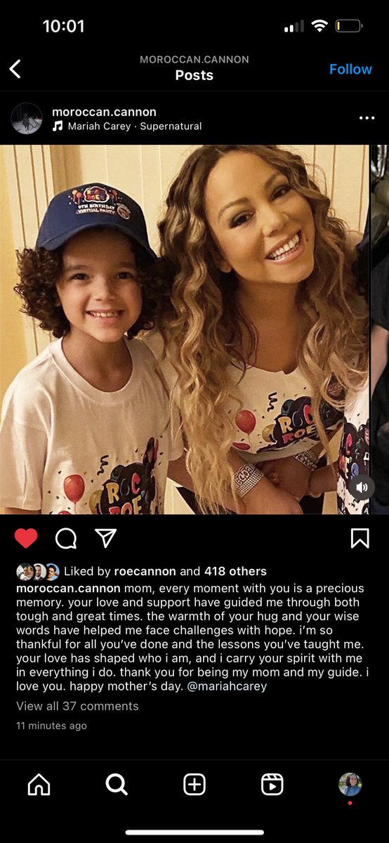 The little message Moroccan wrote to Mariah is so sweet 🥲🥲🥲🥲🥲🥲