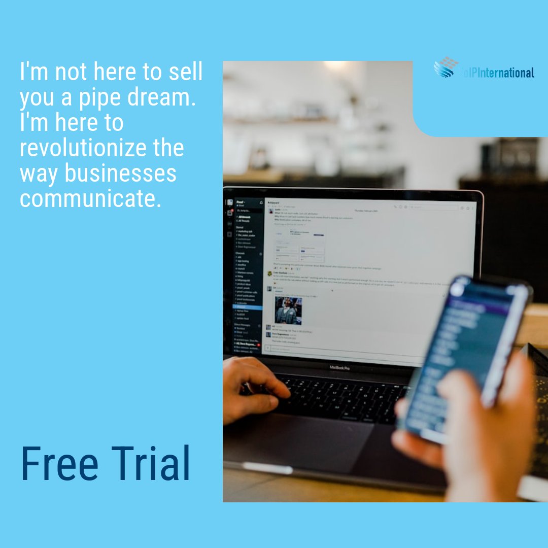 voipint's tweet image. Our mission is to transform your business comms with VoIP International&apos;s tech. 🌐✨ We&apos;re all about connecting your team globally, with a personal touch. 📞💼 Ready to level up? Hit us up for a Free Trial! 🚀 #BusinessCommunication #VoIPTech #GlobalConnectivity