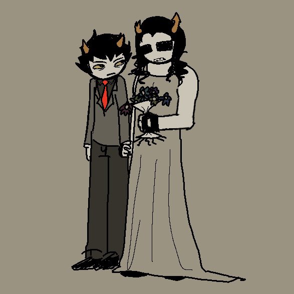 day 18 : marriage reupload (i forgot to attach the image) #homestuck #equikat