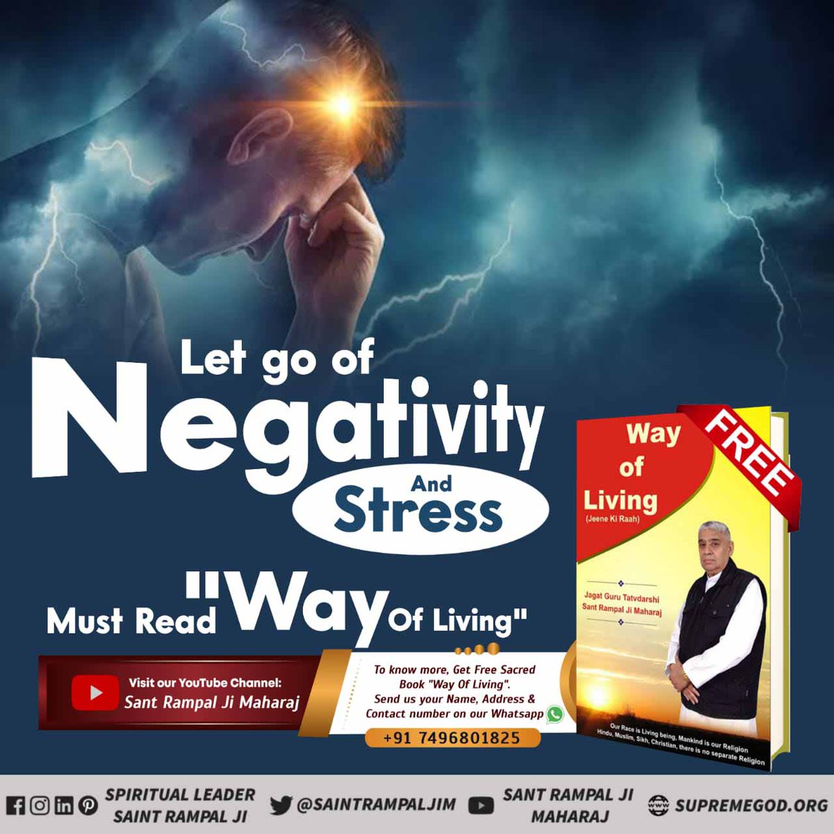 #मानसिक_शांति_नहींतो_कुछनहीं Let go of negativity and stress...🙏 Must read 'way of living '🙏