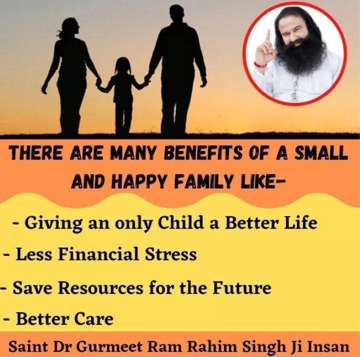 To overcome overpopulation,  Ram Rahim Ji started BIRTH Campaign which inspired everyone to adopt the slogan 'ek sahi, do ke baad nahi' nd millions have promised to follow it for betterment of the country. #ContentWithOne