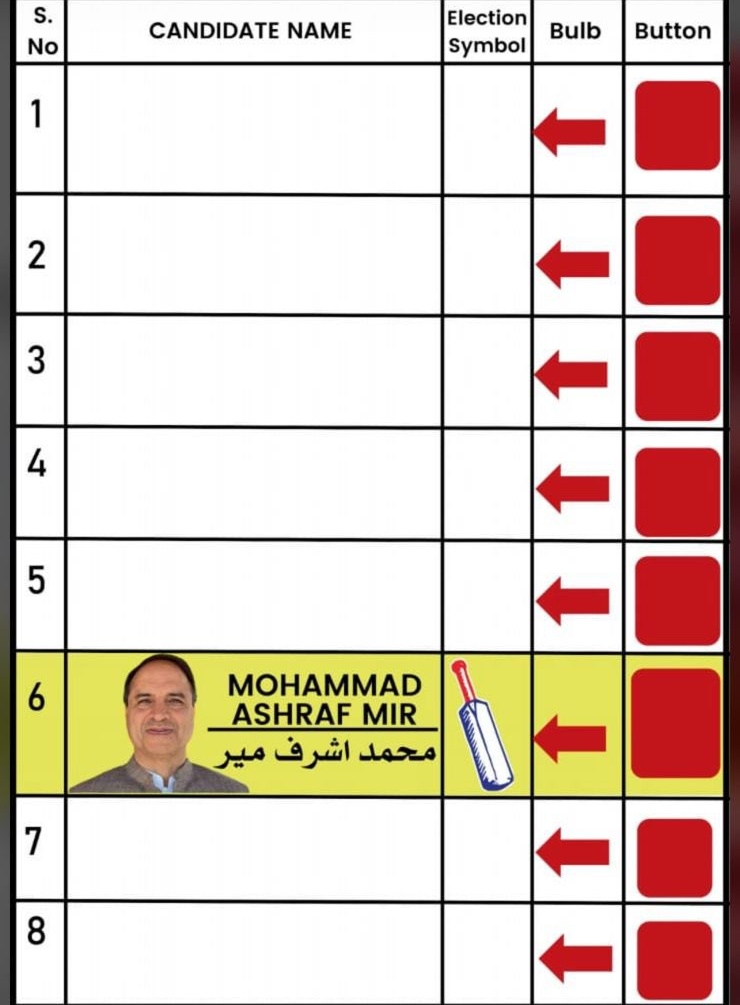 Vote for Bat, vote for  @Ashraf__Mir Sahab vote for your social, Political empowerment.
#Elections2024