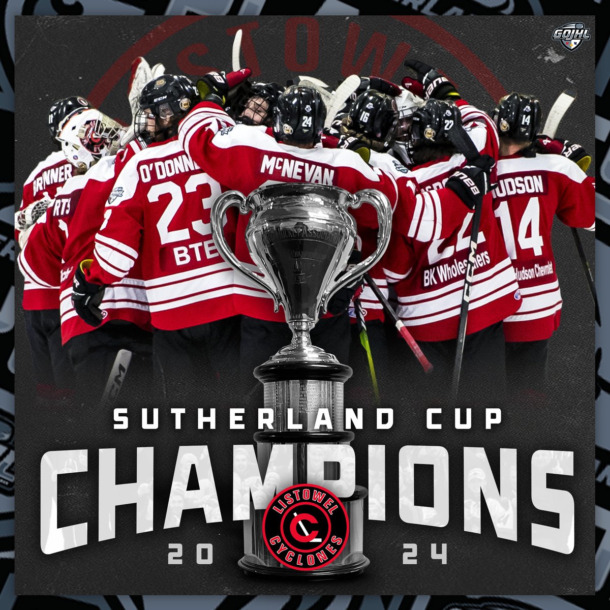 The @Cycsnation are your 2024 Sutherland Cup Champions! @NoFrillsCA | #SutherlandCup | #GOJHL