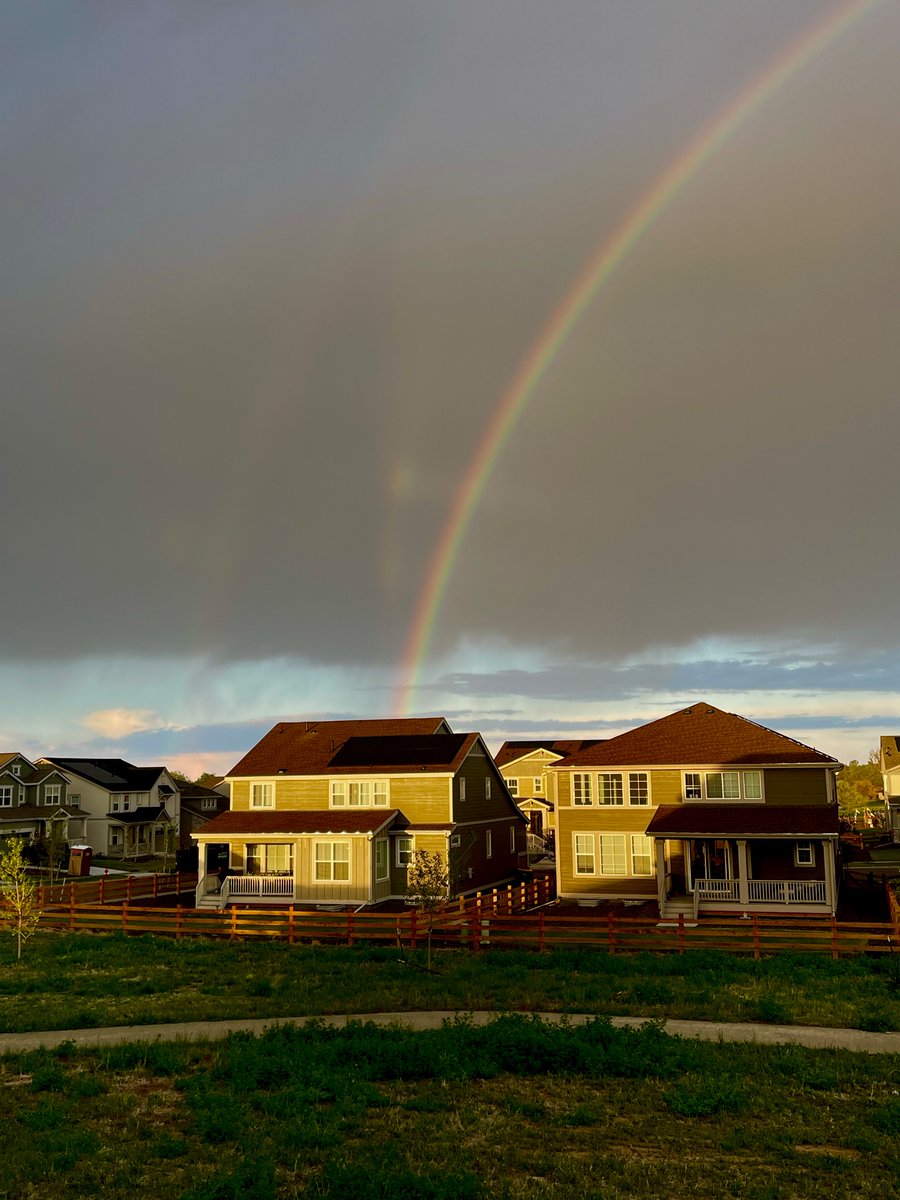 Pretty sure I saw a triple rainbow this evening. #erie #cowx #Colorado