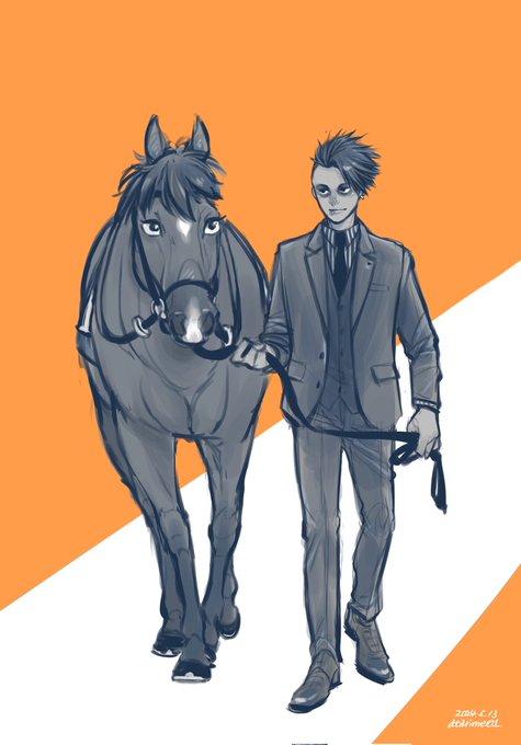 「何かを持っている 馬」のTwitter画像/イラスト(新着)
