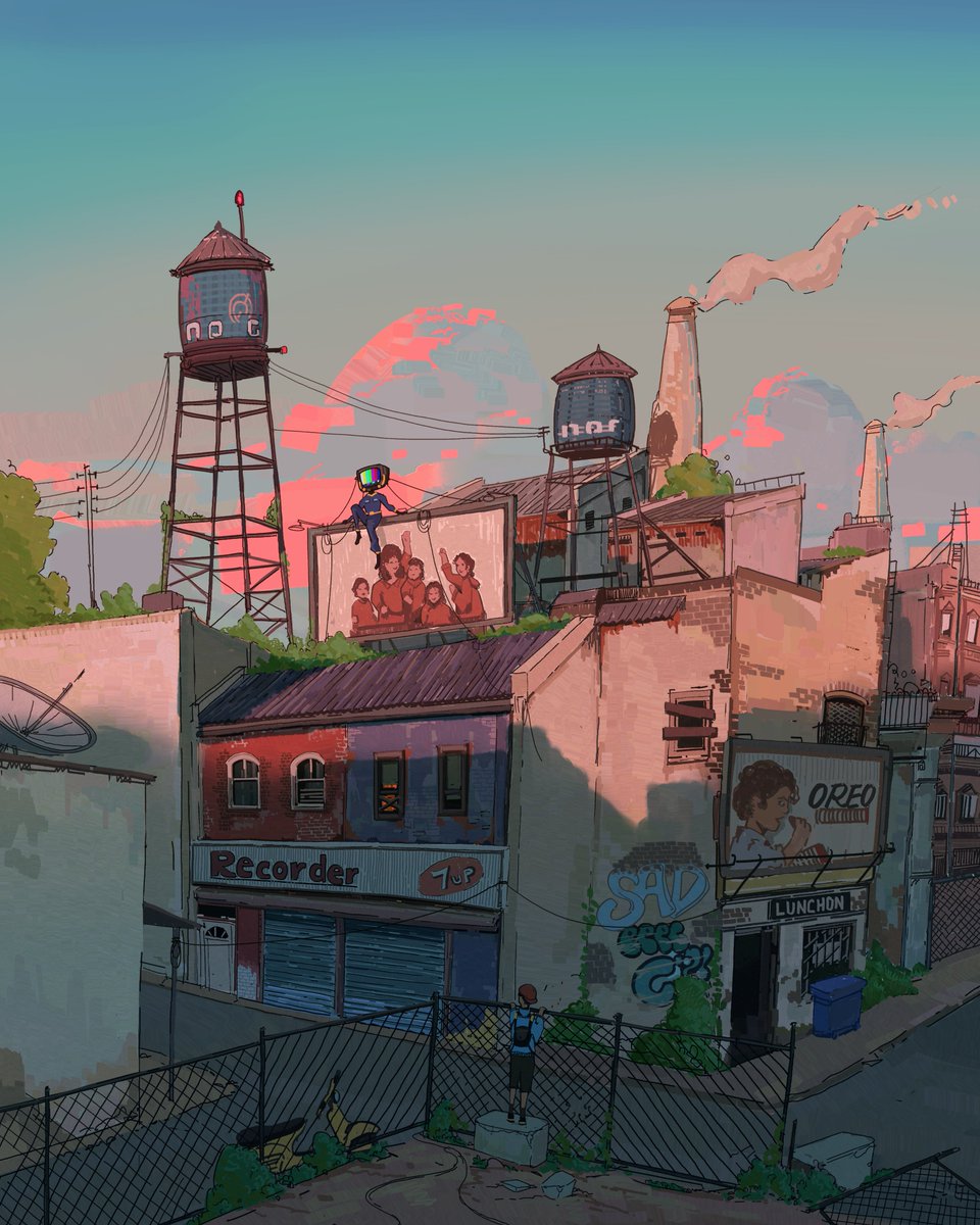 Day's end  #art #illustration #conceptart #painting #sketch #scifiworld #drawing #clouds #goldenhour #architectureart #backgroundart #environmentart #scifiart #ghibli #ghibliart #retroart #sciencefiction #cyberpunk #illustration #fantasyart #scifiartwork #scififantasy #PinkVibes