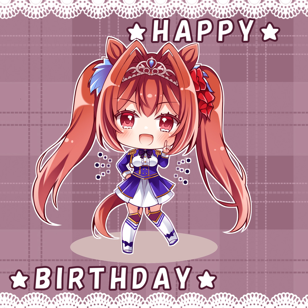 ウマ娘「ダイワスカーレットちゃんお誕生日おめでとう #ダイワスカーレット生誕祭2024 」|とこ🍎のイラスト