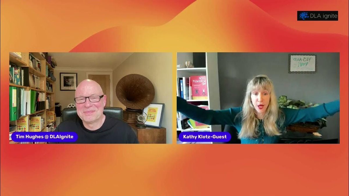 #TimTalk - How to use humour in storytelling in the workplace with Kathy Klotz Guest buff.ly/4cTlg41 via @DLAignite #socialselling #leadership #strategy #business #inovation #communication #creativity #Improvisation #marketing #improv #innovation