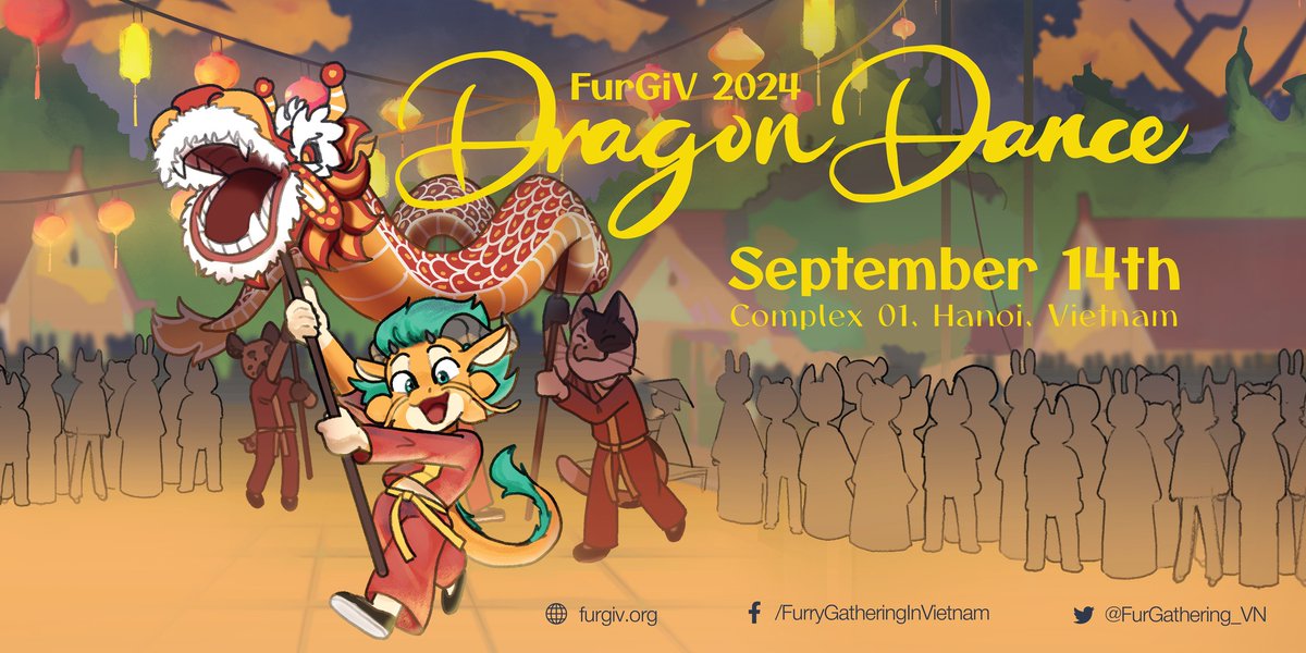 Proudly announcing our first event: Dragon Dance!

Join us in some unforgettable experiences with vibrant colors, exciting rhythms, and impressive performances in Hanoi, Vietnam on September 14th at Complex 01 Convention Center.

Stay tuned!
furgiv.org