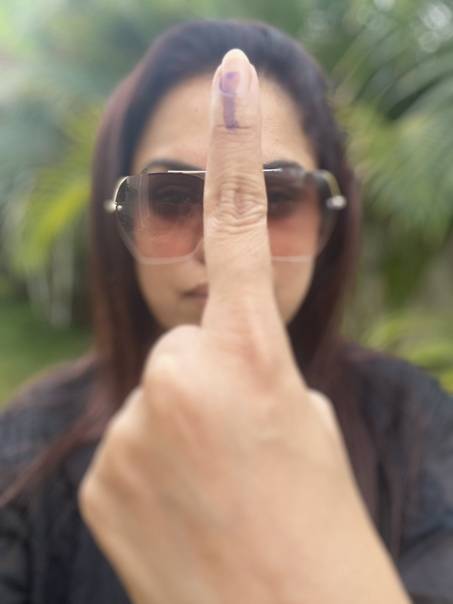 Because I know my voice matters and my eight year old needs to know what it means to exercise the power of #democracy #vote.
