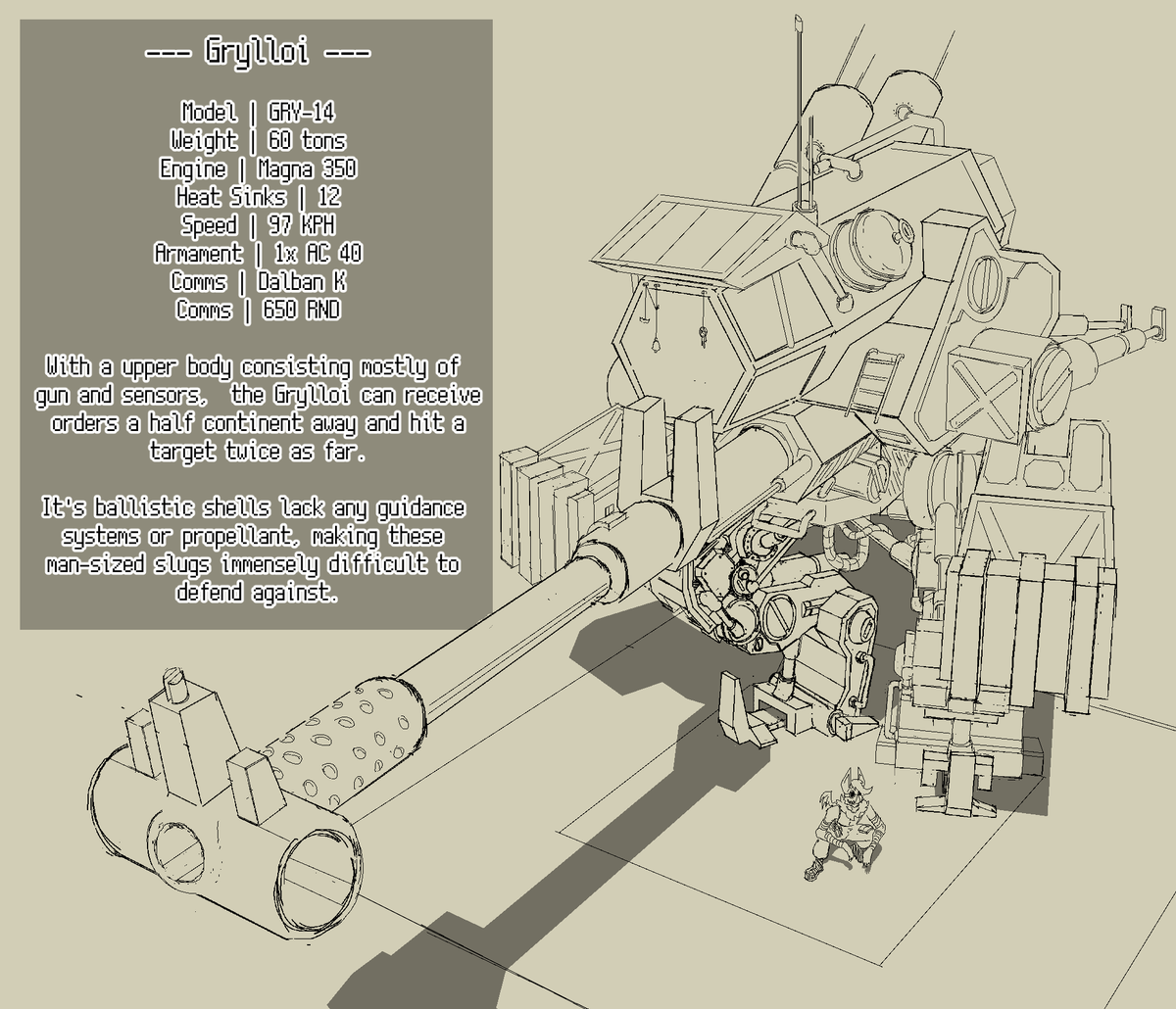 possmonaut's tweet photo. A cool mech for @BatDotBat https://t.co/0b0kvJ7bBg