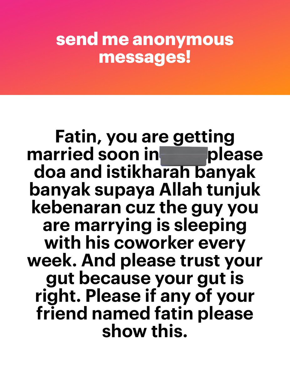 RT sampai fatin nampak.