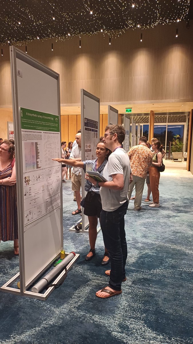 A wonderful day for the yeast natural products lab @DTUBiosustain posters by @SidharthJaya and Dr Ana Calheiros de Carvalho, our chemist turned synthetic biologist voted one of the best poster presenter! #wemakemolecules