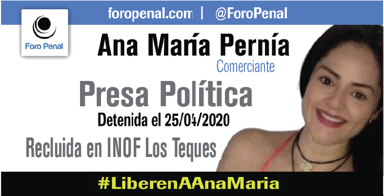 Para Ana María Pernía, madre, comerciante, privada de libertad con fines políticos desde el 25/04/2020 en Venezuela, El #DiaDeLasMadres no es un día tan feliz... #LiberenAAnaMaria #LiberenALasPresasPoliticas