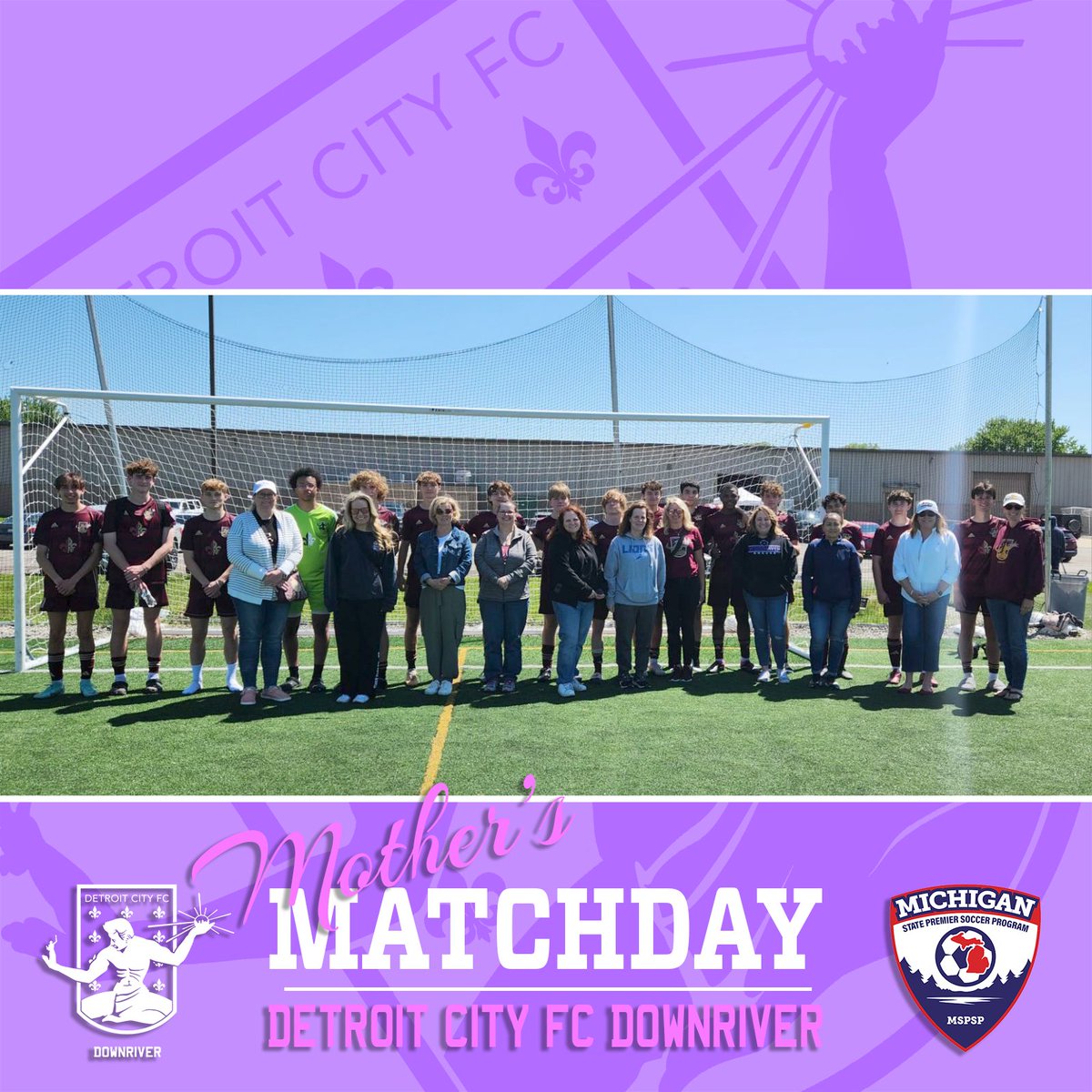 🌷 MOTHER'S MATCHDAY 🌷 Happy Mother's Day from our 2005/06 Boys Rouge team! They celebrate their victory with their moms this afternoon. Next stop, Saginaw for their State Cup Semifinal next weekend! Thank you moms for all your encouragement and support! Let's go DCFC Downriver!