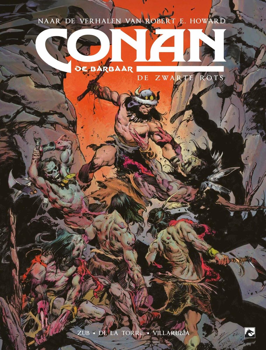 #DarkDragonBooks brengt de eerste bundeling uit met nieuwe #Conan De Barbaar verhalen van #TitanComics uit. Tekenaar #RobertoDeLaTorre kan vast fans van het eerste uur en een nieuwe generatie fans plezieren. De Zwarte Rots, met extra's exclusief voor de HC, verschijnt deze week.