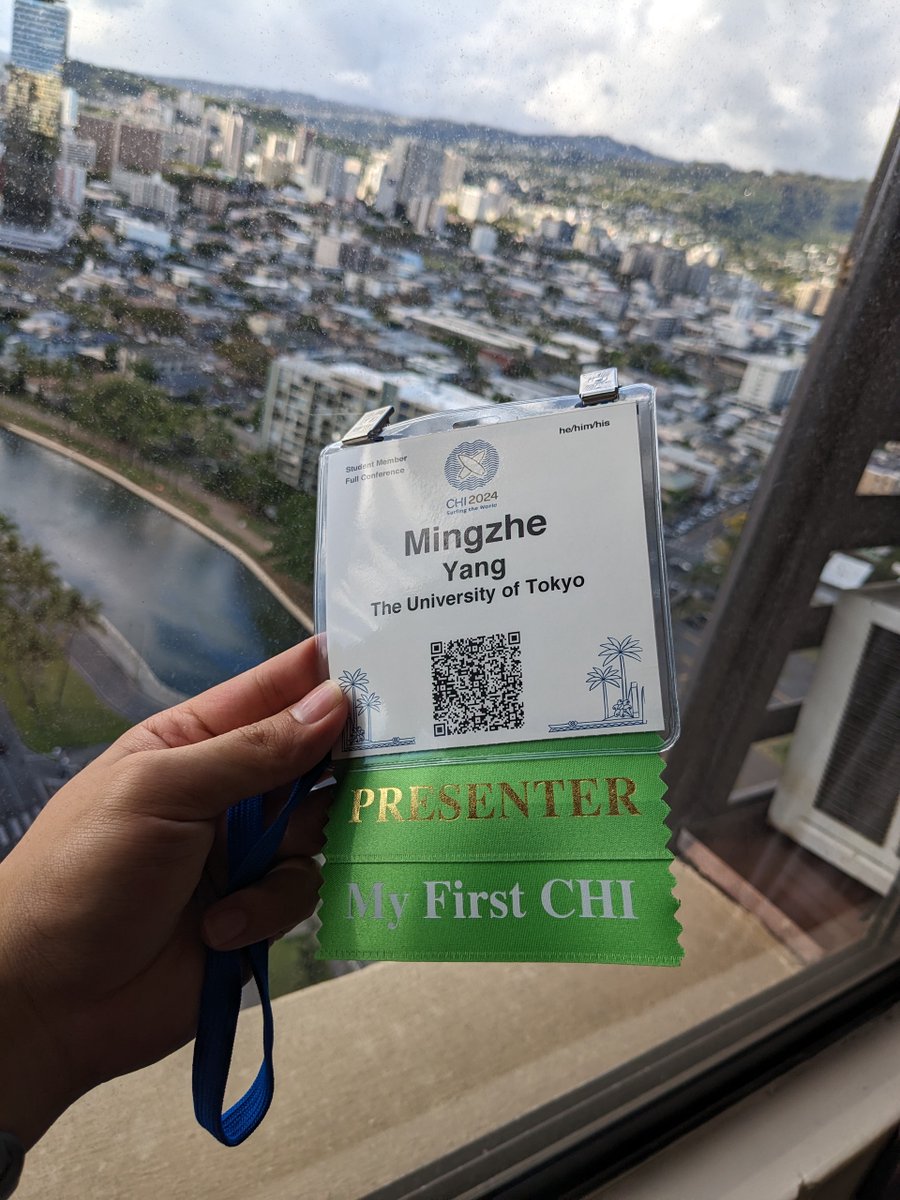 Arrived in Hawaii to attend #CHI2024!🏖️🌴
This is my first CHI !!