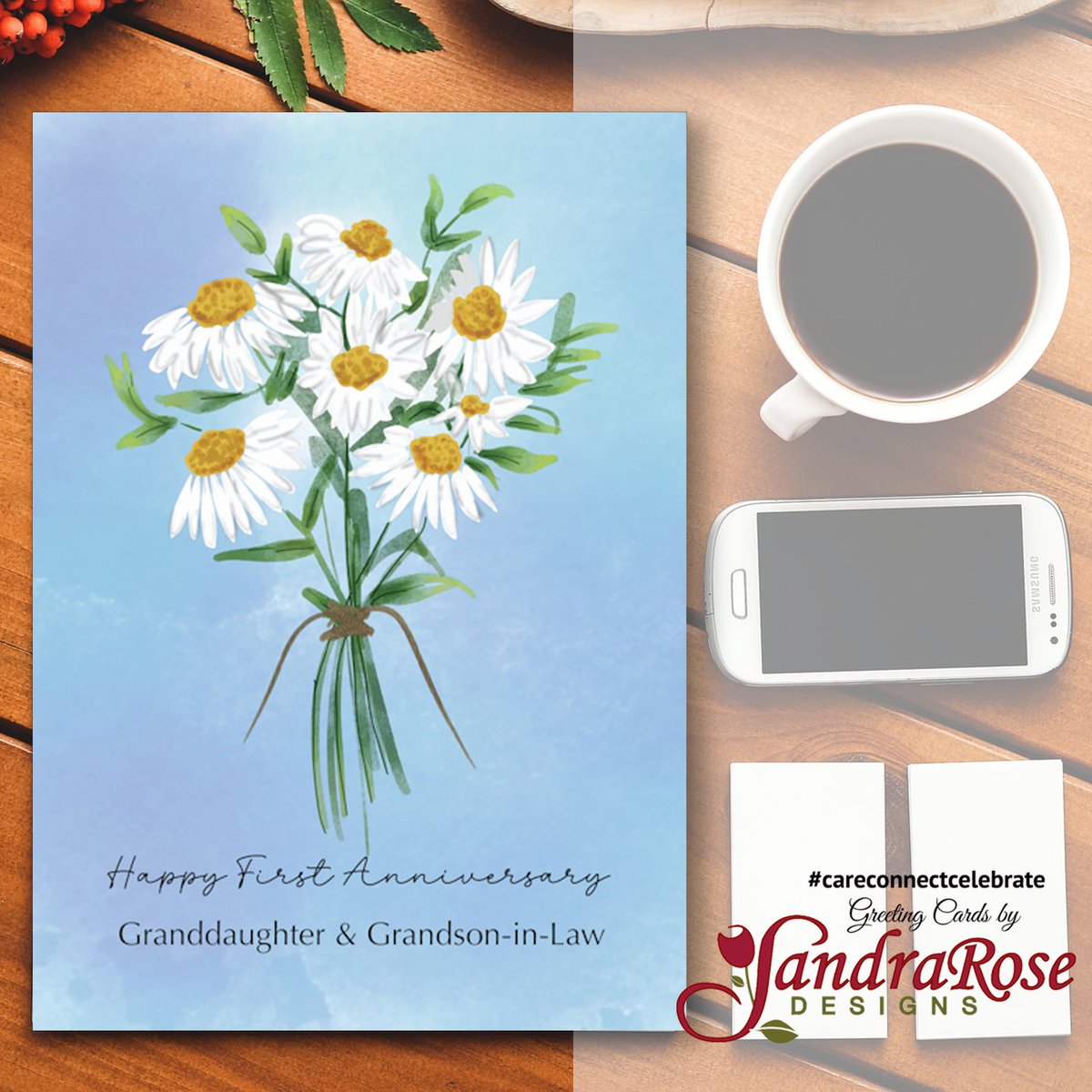Celebrate the love that continues to blossom with our First Wedding Anniversary card for your cherished granddaughter and grandson-in-law. #CareConnectCelebrate #SandraRoseDesigns @GCUniverse #Greetingcards #Greetingcard #anniversary #first greetingcarduniverse.com/anniversary-we…