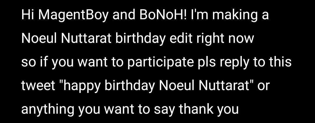 I HOPE YOU WANT JOIN 🥺
#Noeulnuttarat #MagentaBoy #BoNoh

PLS RT 🔁 AND REPLY THANKS YOU
5 days
