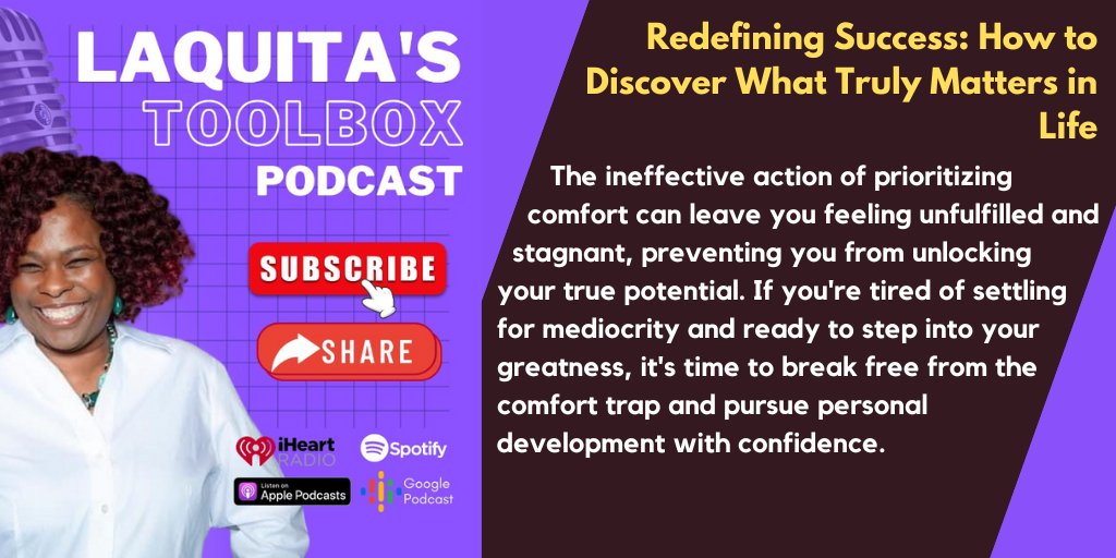 Listening to LaQuita's Toolbox Podcast @laquitamonley1 @pds_ol @wh2pod @bus_ol @tpc_ol Episode 6: Redefining Success: How to Discover What Truly Matters in Life paradedeck.com/creator/laquit…
