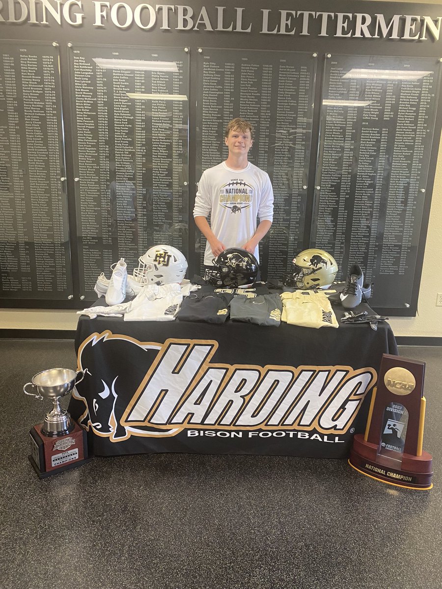 Hayden Wynn (@haydenwynn81) on Twitter photo I had a great time competing at the Harding University prospect camp yesterday. I had the furthest kickoff, and did alright on the field goal section as well. I had a great time meeting <a href="/ltribb3/">Luke Tribble</a> and learning about the brotherhood and culture surrounding Harding football. I had a great time competing at the Harding University prospect camp yesterday. I had the furthest kickoff, and did alright on the field goal section as well. I had a great time meeting <a href="/ltribb3/">Luke Tribble</a> and learning about the brotherhood and culture surrounding Harding football.