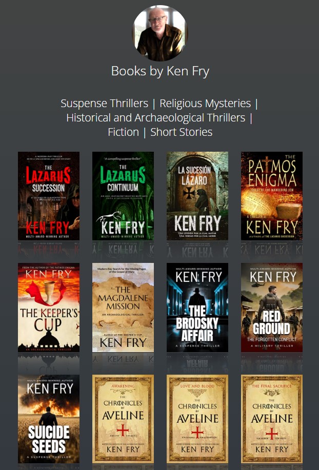 Recommended reading. 👍
Books by multi-award-winning author, Ken Fry
📍mybook.to/booksbykenfry
#FREE to read on #Kindleunlimited

#mustread #amreading #kindlebooks #IARTG #Bookboost #BookBangs
#freebooks #kindlebooks #suspensethrillers #religiousmysteries #danbrown
@kenfry10