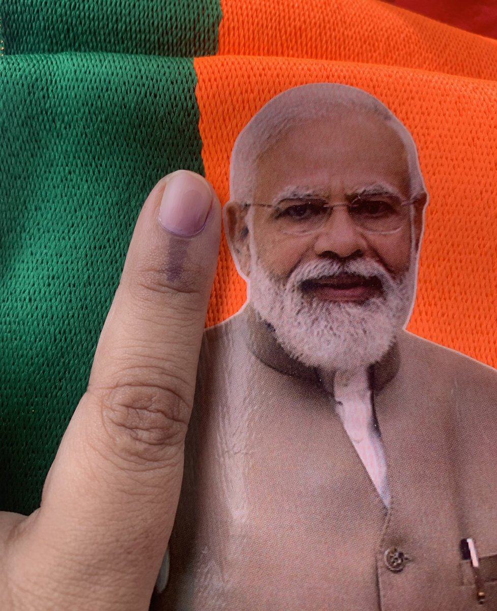 My vote for @KVishReddy Garu My vote for @narendramodi ji #BJP4Telangana #BJP4IND #Modi4APDevelopment