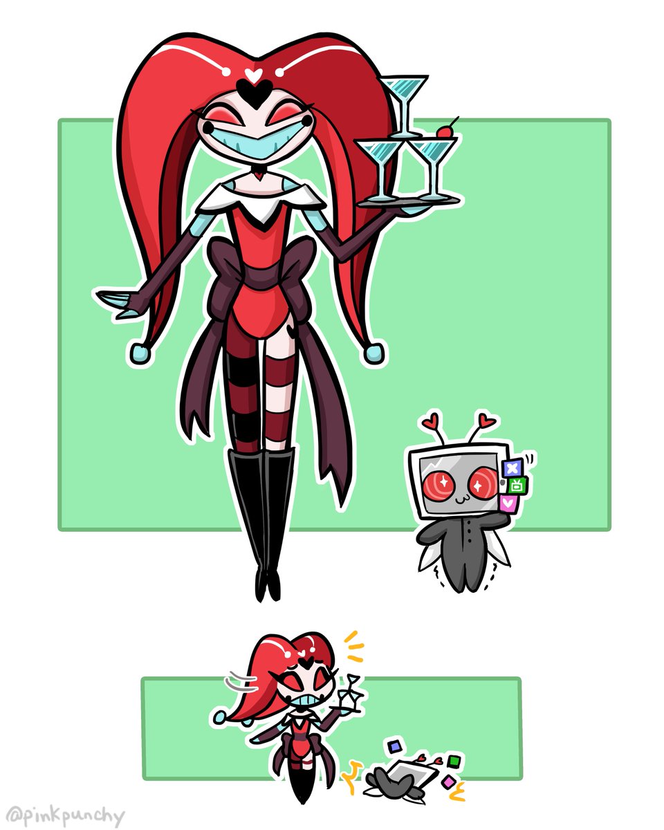 If she's the one looking after him, mirroring is bound to happen... 🪞 #HazbinhotelVax #vax