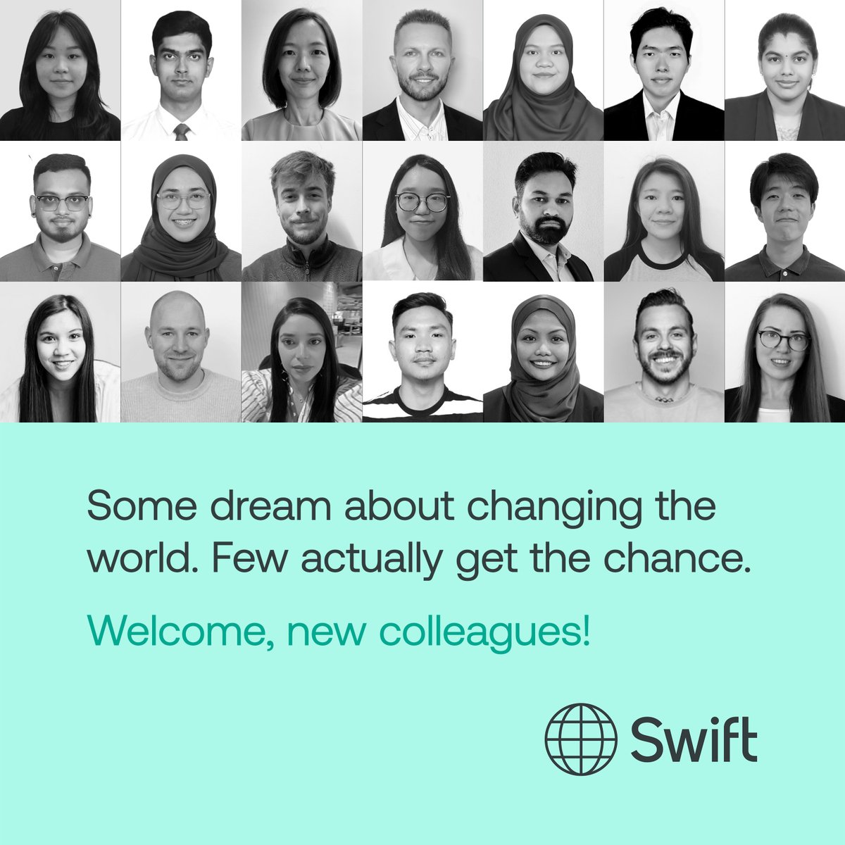 From Stockholm to Jakarta, Sydney to São Paulo, our team is expanding worldwide! 🌍🙋‍♀️

Think you’ve got what it takes to shape the future of finance? Explore our open positions today. 👉swift.com/about-us/caree…

#hiring #recruiting #jobsearch #career #jobopening #jobopportunities