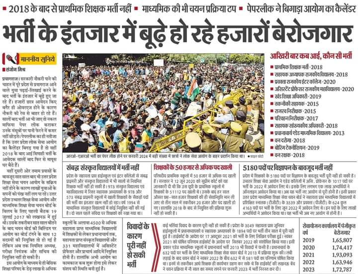arsh4109's tweet photo. उत्तर प्रदेश में युवाओं की हालत वर्षों से भर्ती पर लगा ब्रेक कोई देखने वाला नहीं युवाओं का इस हालत का सबसे बड़ा जिम्मेदार UPSSSC आयोग ASO 2019 का अंतिम परिणाम अब तक जारी नहीं
@AmarUjalaNews 
@brajeshpathakup 
@kpmaurya1 
@myogiadityanath 
@myogioffice 
@PragyaLive 
@jmdnewsflash https://t.co/rXUSn3rlG5