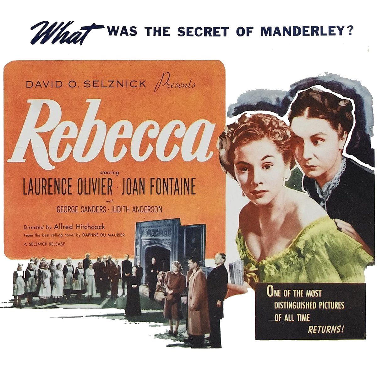 Next Monday, May 20, our Thank God It’s Queer series returns with a screening of 1940’s REBECCA. Directed by Alfred Hitchcock and based on the book by Daphne du Maurier, REBECCA is a cinematic feast best experienced on the big screen. hollywoodtheatre.org/events/rebecca/