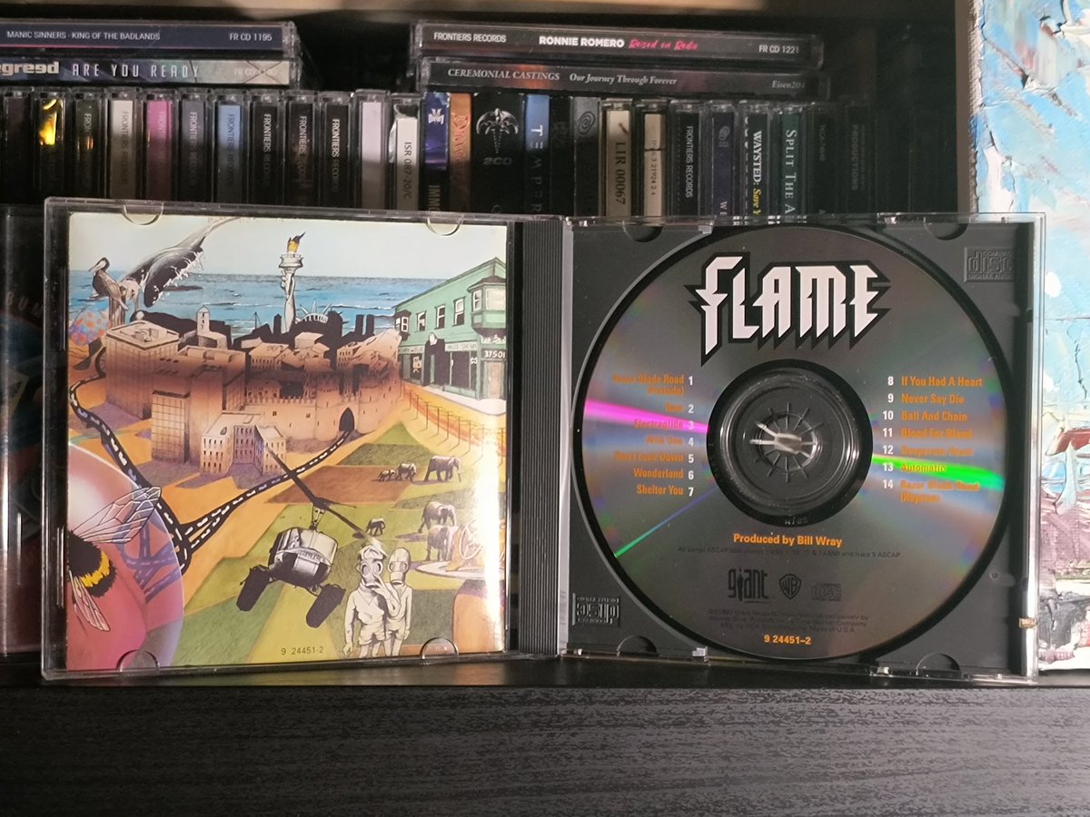 #NowPIaying FLAME s/t (1992) Excellent sophomore and last full-length studio effort by the San Francisco rockers! Melodic hard rock. Well crafted album; great follow-up to 1989 debut, Blaze. Technically a step forward. Overlooked. Stream: open.spotify.com/album/53OAXbNO…