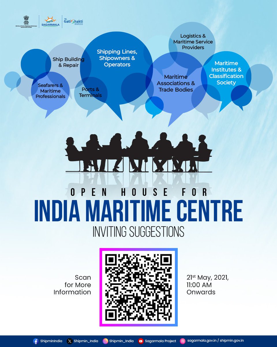 Just 8 Days to go! May21,2024👇 IMC stands as a pioneering platform envisioned to create global visibility & market opportunities, Improve Maritime competitiveness through synchronized development of maritime sector, Advice on policy frameworks, thought leadership and research.