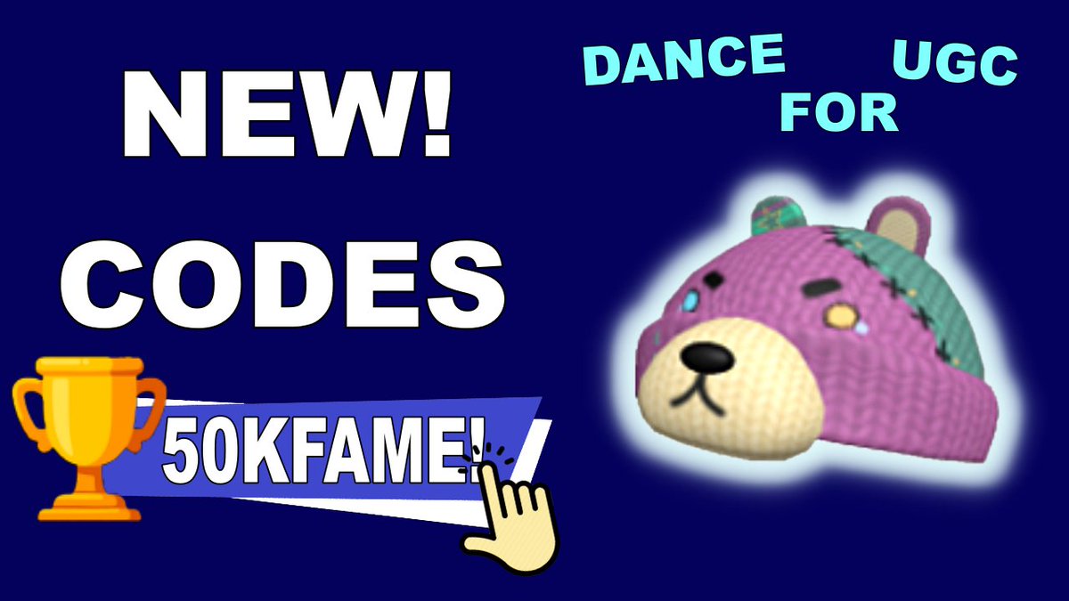 *NEW* ALL WORKING CODES FOR DANCE FOR UGC TODAY - ROBLOX DANCE FOR UGC C... youtu.be/Rmjr_4U6okQ?si…