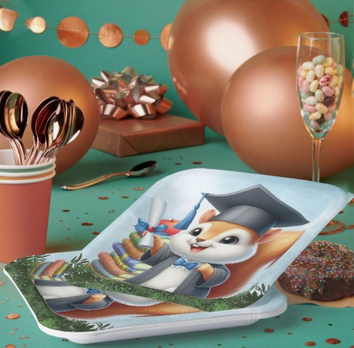 Featuring a charming squirrel character symbolizing curiosity and growth, the card can be customized with the recipient's name to add a special touch to the congratulatory message. #CareConnectCelebrate #SandraRoseDesigns #Zazzle #gift #Item #souvenirs zazzle.com/pd/spp/pt-shin…